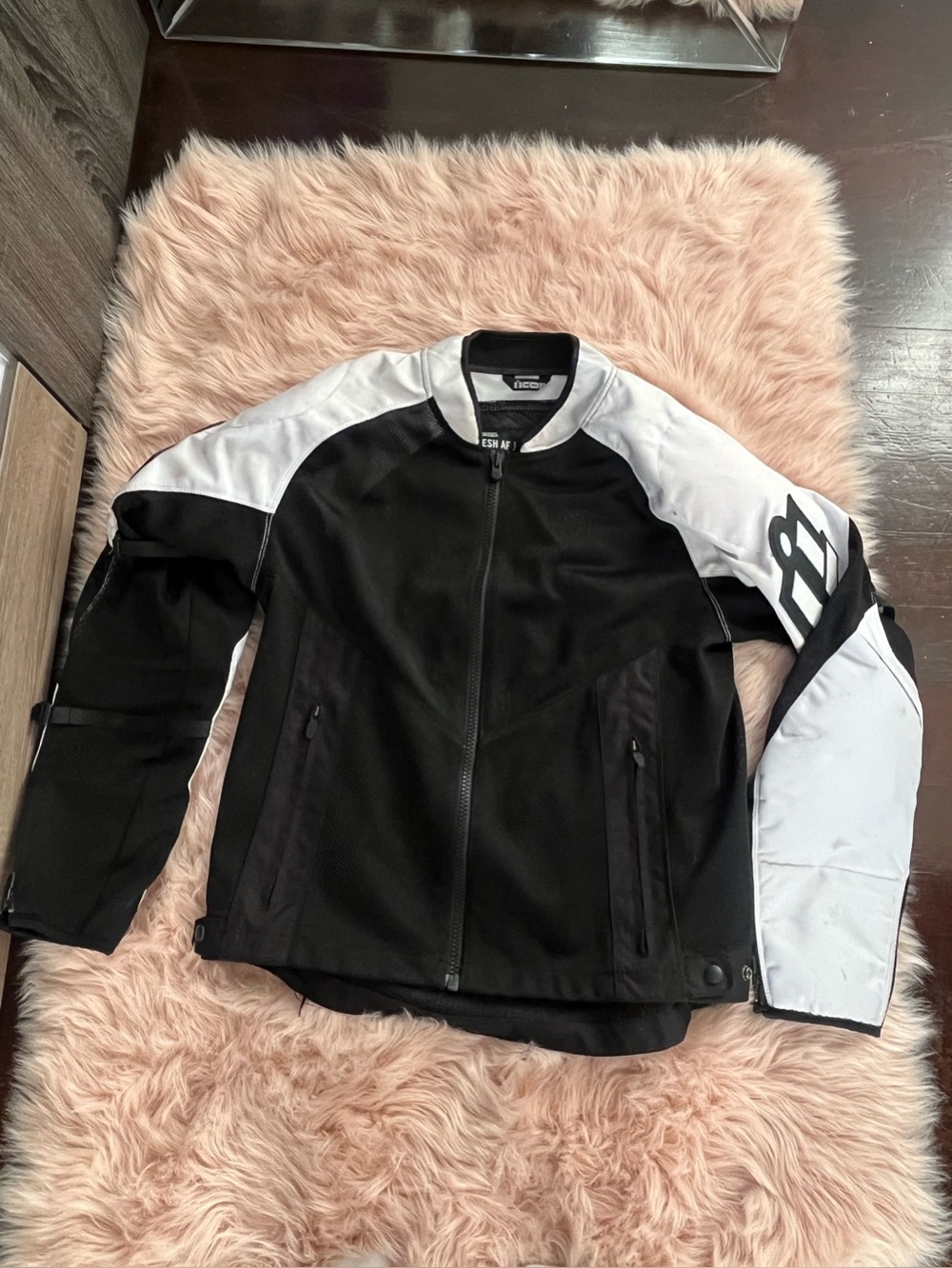 Icon Mesh AF Jacket Black/White US L - Picture 2 of 9